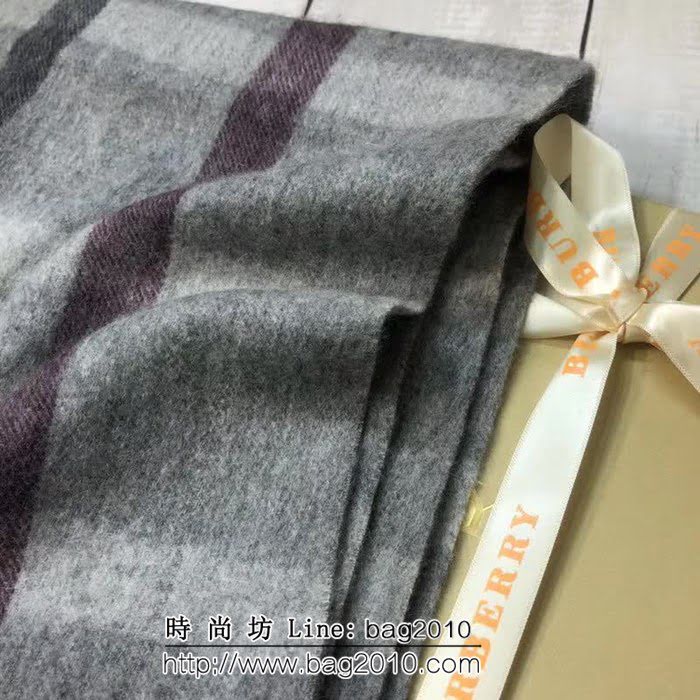 BURBERRY巴寶莉原單 經典男士羊絨圍巾 男女同款 LLWJ6076